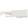 vidaXL Cadre de lit sans matelas blanc 120x200 cm bois de pin massif