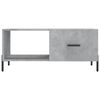 vidaXL Table basse gris b&eacute;ton 90x50x40 cm bois d'ing&eacute;nierie