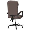 vidaXL Fauteuil inclinable de bureau Marron Similicuir