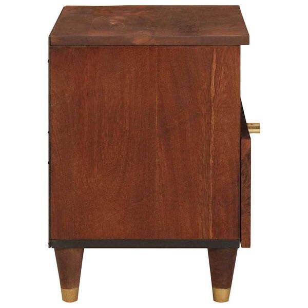 vidaXL Cabinet de chevet Marron 40 x 33 x 46 cm Bois d'acacia massif