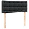 vidaXL Cadre de lit ottoman avec matelas noir 120x190 cm similicuir