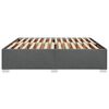 vidaXL Cadre de lit sans matelas gris fonc&eacute; 180x200 cm tissu