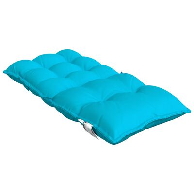 vidaXL Coussins de chaise à dossier bas lot de 4 turquoise