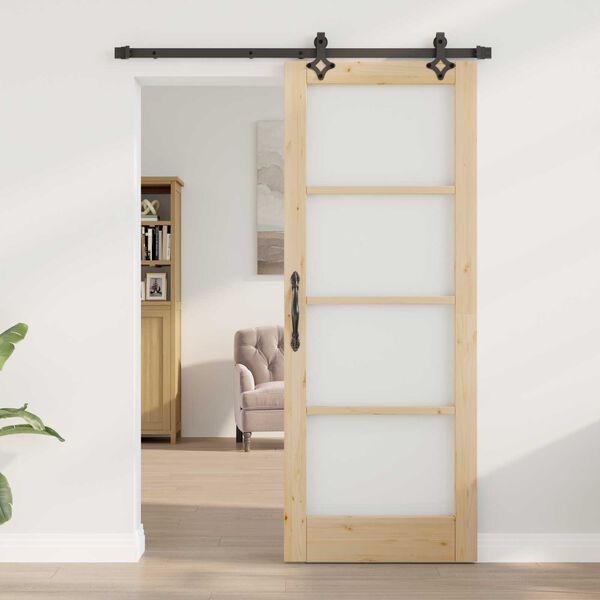 vidaXL Porte coulissante Naturel 78 x 202 cm