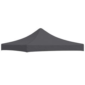 vidaXL Toit de tente de r&eacute;ception 3 x 3 m Anthracite