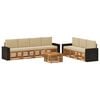 vidaXL Ensembles de canap&eacute;s 8 pc Bois d'Acacia Massif
