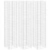 vidaXL Lits surélevés en gabion 3 pcs 30x30x150 cm Fer