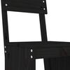 vidaXL Ensemble de bar de jardin 5 pcs noir bois de pin massif