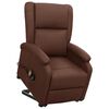 vidaXL Fauteuil de massage Marron Similicuir