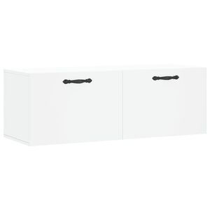 vidaXL Armoire murale blanc 100x36,5x35 cm bois d'ing&eacute;nierie