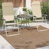 vidaXL Tapis de surface Carr&eacute; HUARTE Naturel 200 x 200 cm Polyester