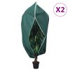vidaXL Housses de protection pour plantes avec fermeture &eacute;clair 2 pcs