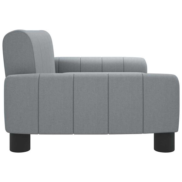 vidaXL Canapé pour enfants gris clair 70x45x30 cm tissu