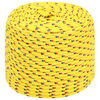 vidaXL Corde utilitaire polyvalente 8 mm 250 m Jaune PP