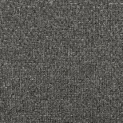 vidaXL Cadre de lit sans matelas gris foncé 100x200 cm tissu