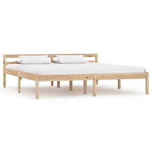 vidaXL Cadre de lit sans matelas bois massif de pin 160x200 cm