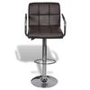 vidaXL Tabourets de bar lot de 2 marron similicuir