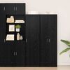 vidaXL Haut Armoire 2 pcs Ch&ecirc;ne noir 50 x 42,5 x 185 cm