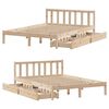 vidaXL Cadre de lit sans matelas 140x200 cm bois massif de pin