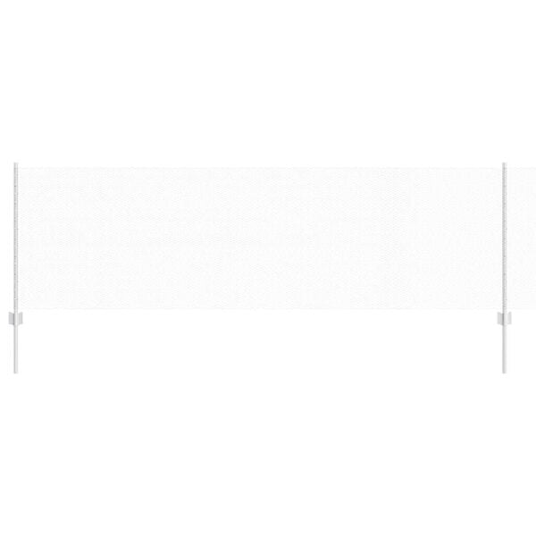 vidaXL Cl&ocirc;ture avec poteau Argent&eacute; 0,8 x 10 m Acier