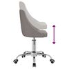 vidaXL Chaise pivotante de bureau Gris fonc&eacute; Tissu