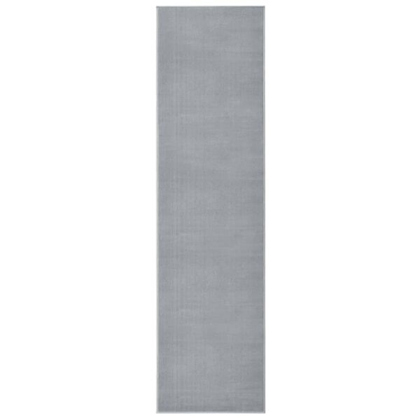 vidaXL Tapis BCF Gris 100x400 cm