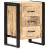 vidaXL Table de chevet 40x35x55 cm Bois de manguier solide