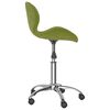 vidaXL Chaise pivotante de salle &agrave; manger Vert clair Velours