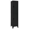 vidaXL Armoire &agrave; casiers Noir 38x45x180 cm Acier