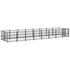 vidaXL Chenil d'ext&eacute;rieur pour chiens Acier 15,02 m&sup2;