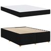 vidaXL Cadre de lit avec matelas Noir 140 x 200 cm tissu
