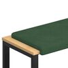 vidaXL Coussin de banc velours c&ocirc;tel&eacute; Vert fonc&eacute; Profondeur 35 cm