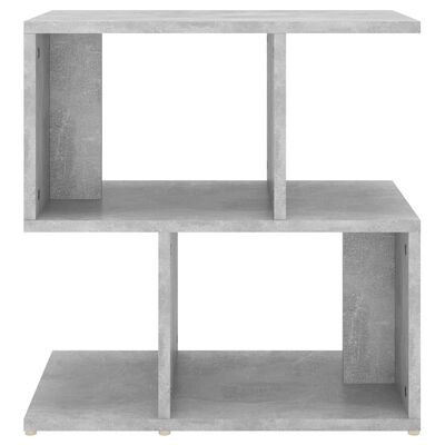 vidaXL Table de chevet gris béton 50x30x51,5 cm bois d'ingénierie