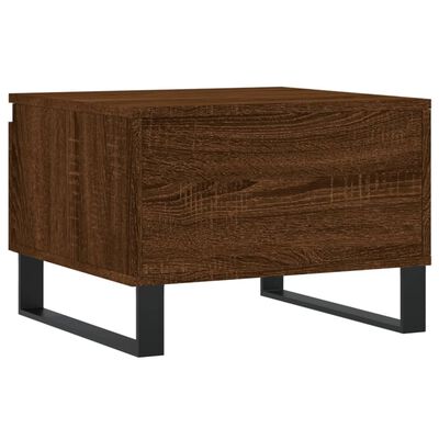 vidaXL Table basse chêne marron 50x46x35 cm bois d'ingénierie