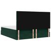 VidaXL Cadre de lit ottoman avec matelas vert fonc&eacute; 180x200cm velours