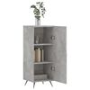 vidaXL Buffet Gris b&eacute;ton 34,5x34x90 cm Bois d'ing&eacute;nierie