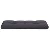 vidaXL Coussin de palette anthracite 120x40x12 cm tissu