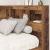 vidaXL T&ecirc;te de lit de rangement Bois Ancien 90 cm Bois d'ing&eacute;nierie