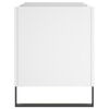 vidaXL Armoire à disques blanc 74,5x38x48 cm bois d'ingénierie