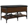 vidaXL Banc &agrave; chaussures ch&ecirc;ne marron 82x42x45 cm bois d'ing&eacute;nierie
