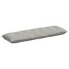vidaXL Coussin de Dos Gris clair 160 x 50 cm Tissu en microfibre
