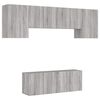 vidaXL Unit&eacute;s murales TV 6 pcs sonoma gris bois d'ing&eacute;nierie