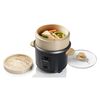 Bestron Cuiseur &agrave; riz avec set &agrave; sushi et &agrave; vapeur Bambou 1 L Noir