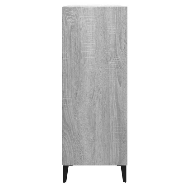 vidaXL Buffet Sonoma gris 69,5x32,5x90 cm Bois d'ingénierie