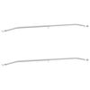 vidaXL Support de b&acirc;che pour remorques 2 pcs Argent 100-145 cm