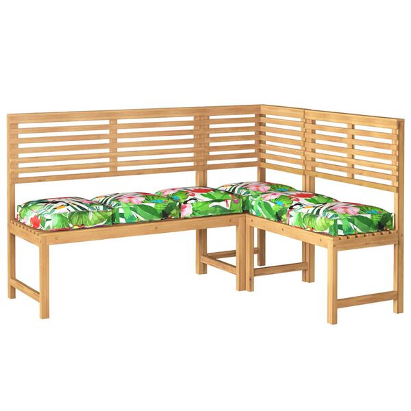 vidaXL Coussin Floral 6 pcs Multicolore 40 x 40 x 8 cm Tissu Oxford