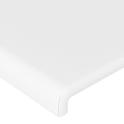vidaXL Cadre de lit avec tête de lit Blanc 200x200 cm Similicuir