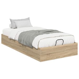 vidaXL Cadre de lit ottoman Ch&ecirc;ne Sonoma 203 x 80,5 x 25 cm