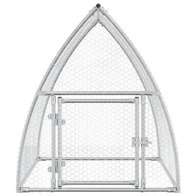 vidaXL Cage pour poules argenté 100x105x120 cm acier galvanisé