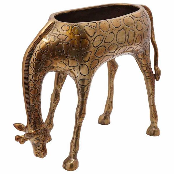 vidaXL Seau &agrave; glace Laiton 49 x 22 x 39 cm Aluminium